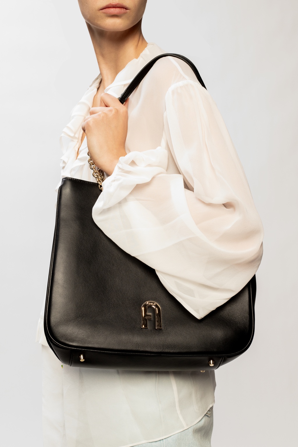 Black 'Cosy' shoulder bag Furla - Vitkac GB